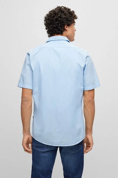 Hugo Boss Short Sleeve Relegant Overhemd Lichtblauw 5 Hugo Boss Short Sleeve Relegant Overhemd Lichtblauw - Afbeelding 3
