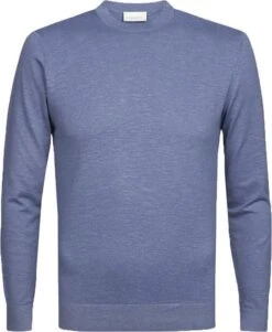Profuomo O-Hals Trui Blauw 8 Profuomo O-Hals Trui Blauw -Kleding Kortingswinkel 78037 1 1
