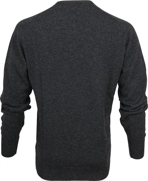 William Lockie Pullover Lamswol Antraciet V 5 William Lockie Pullover Lamswol Antraciet V - Afbeelding 3