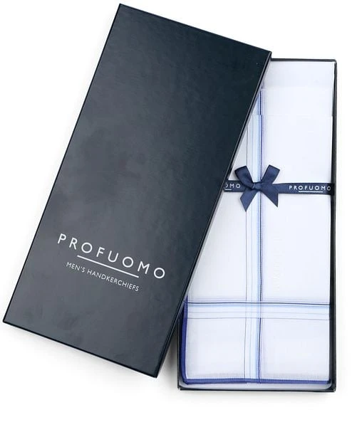 Profuomo Zakdoeken Set Blauw 6 Profuomo Zakdoeken Set Blauw - Afbeelding 4