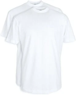 Suitable T-Shirt Wit Hoge O-hals Obra 2-Pack