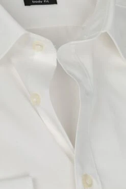 OLYMP Level Five Overhemd Body-Fit Off White -Kleding Kortingswinkel 9646 6